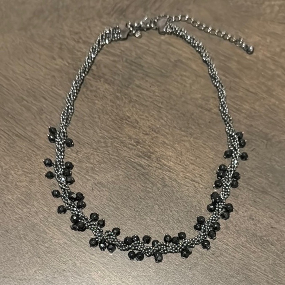 Premier Designs Parisian Black Beaded Necklace